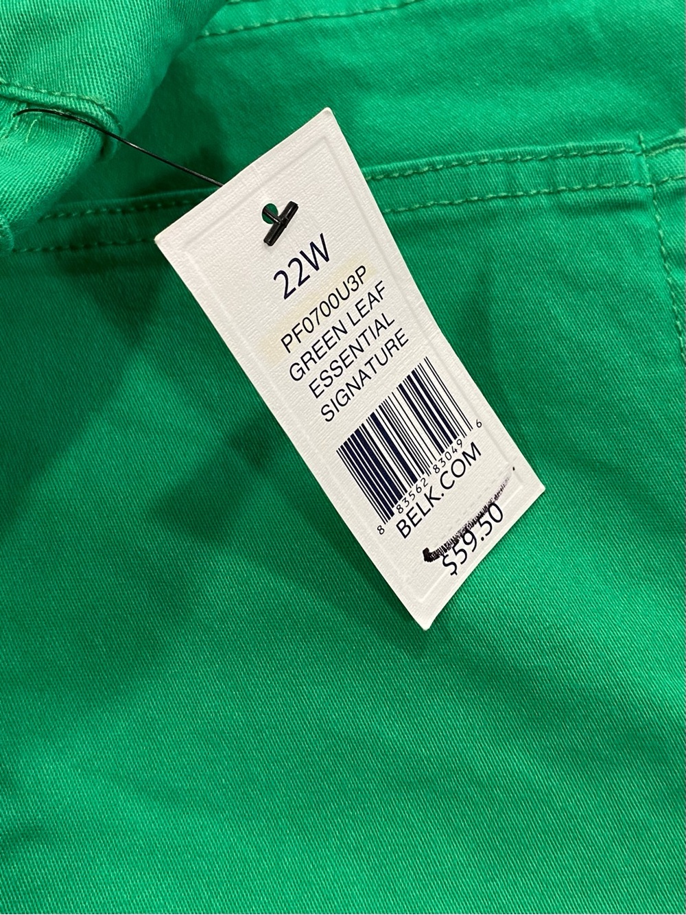 Crown & Ivy Curvy Women’s Green Crop Pants Size 22W - Picture 9 of 11
